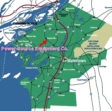 Jefferson County, NY Map